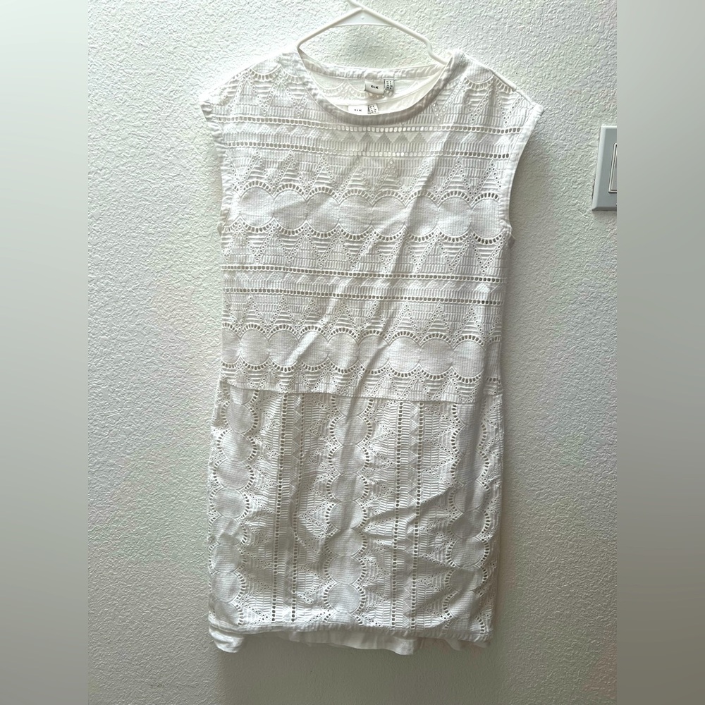 Elk Broderie Anglaise White dress, size 4